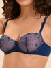 Half cup bra - Rainbow Blue