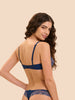 Half cup bra - Rainbow Blue