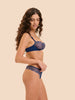 Half cup bra - Rainbow Blue