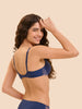 Squared neckline spacer bra - Rainbow Blue
