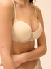 Squared neckline spacer bra - Topaz Beige