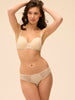Squared neckline spacer bra - Topaz Beige