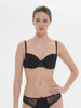Squared neckline spacer bra - Gem Black