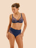 High-waist brief - Rainbow Blue