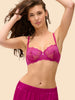 Squared neckline full cup bra - Azalea