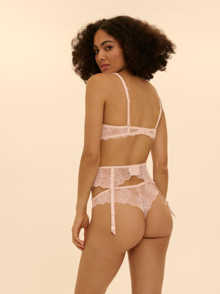 Suspender Belt - Sakura pink