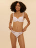 3D moulded bra - White