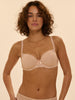 Half cup 3D moulded bra - Peau rosée