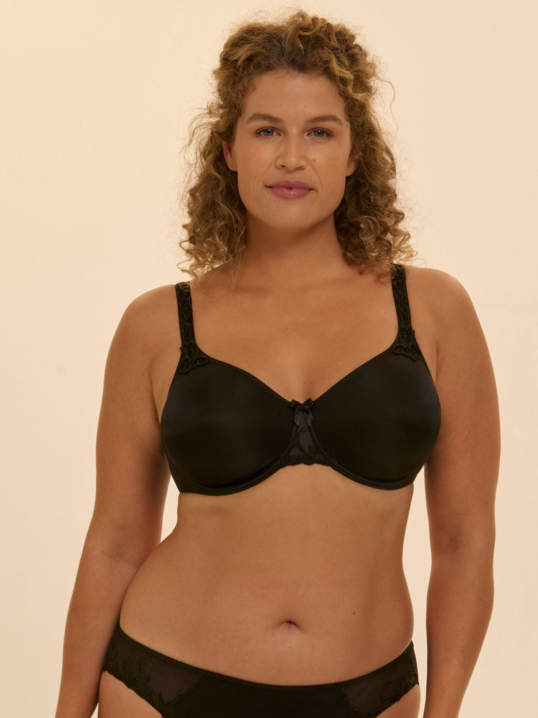 Rigid moulded bra - Black
