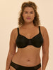 Rigid moulded bra - Black