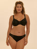 Rigid moulded bra - Black