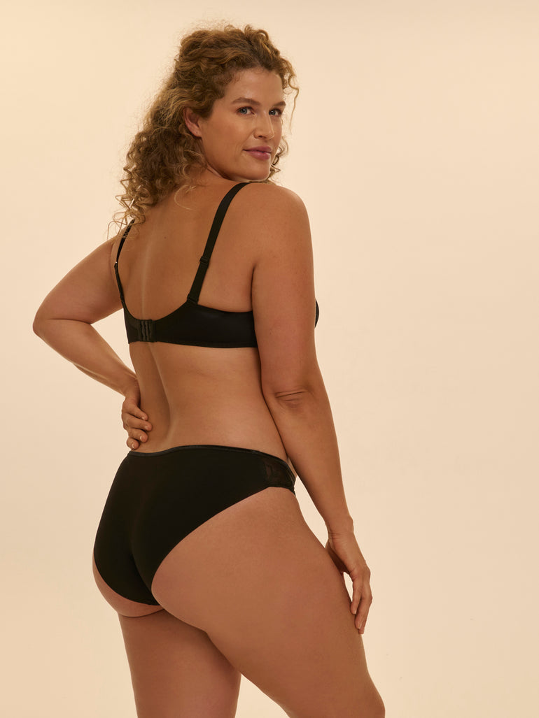 Rigid moulded bra - Black