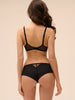 Plunging underwired bra - Black
