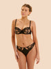 Half cup bra - Black Tattoo