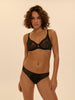 Full cup plunge bra - Black