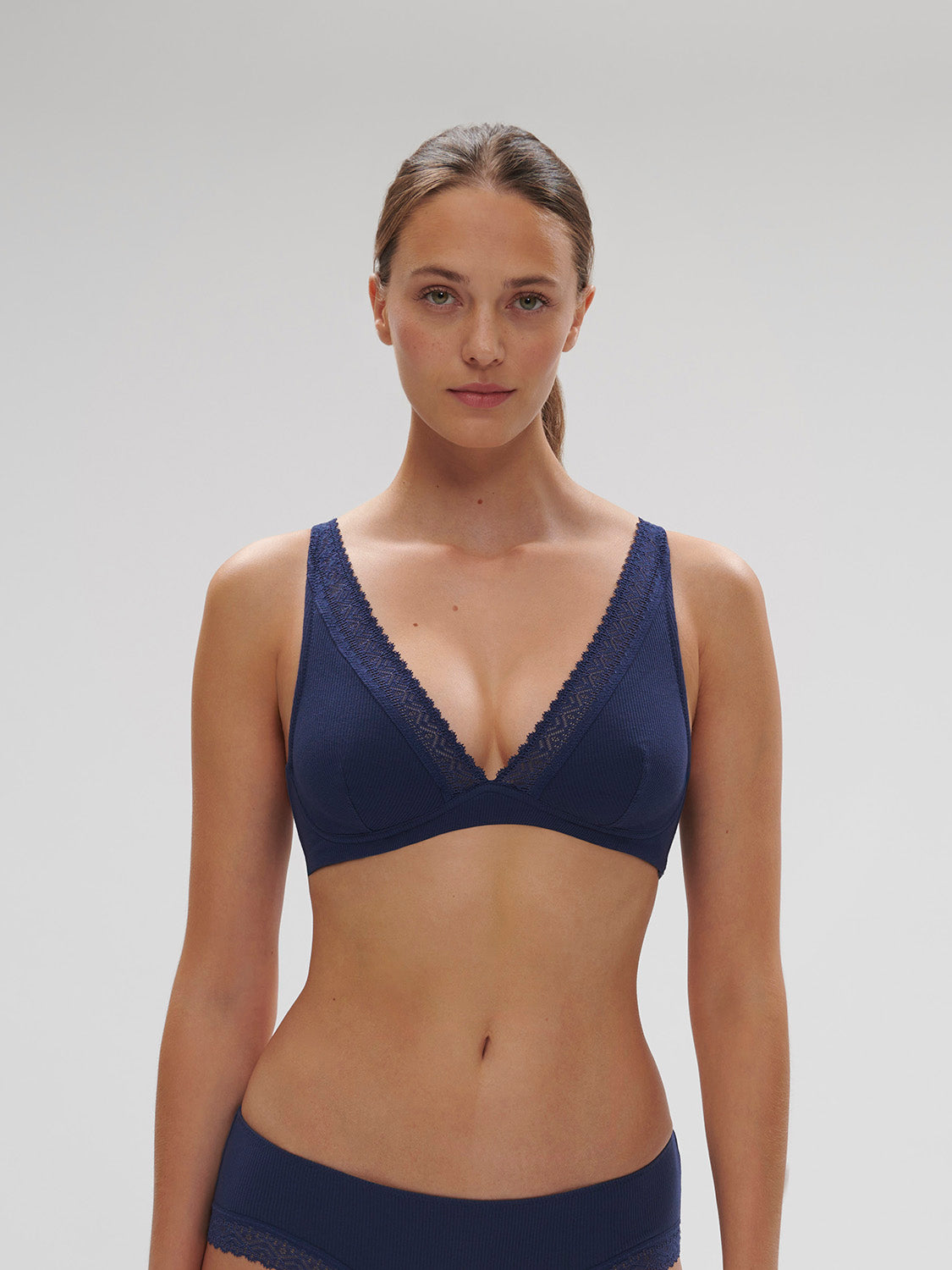 Structured wireless bra - Midnight