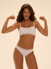 White Soft cup triangle bra - Limited Edition « CLUB TOUCH, CARE & LOVE »