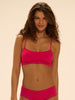 Soft cup triangle bra - Fuschia