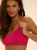 Soft cup triangle bra - Fuschia