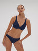 Plunging underwired bra - Midnight