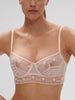 Half cup bra - Petal Powder