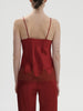 Nocturne Silk Top - Tango Red