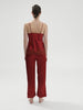 Nocturne Silk Top - Tango Red