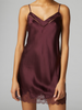 Silk Dress - Night red