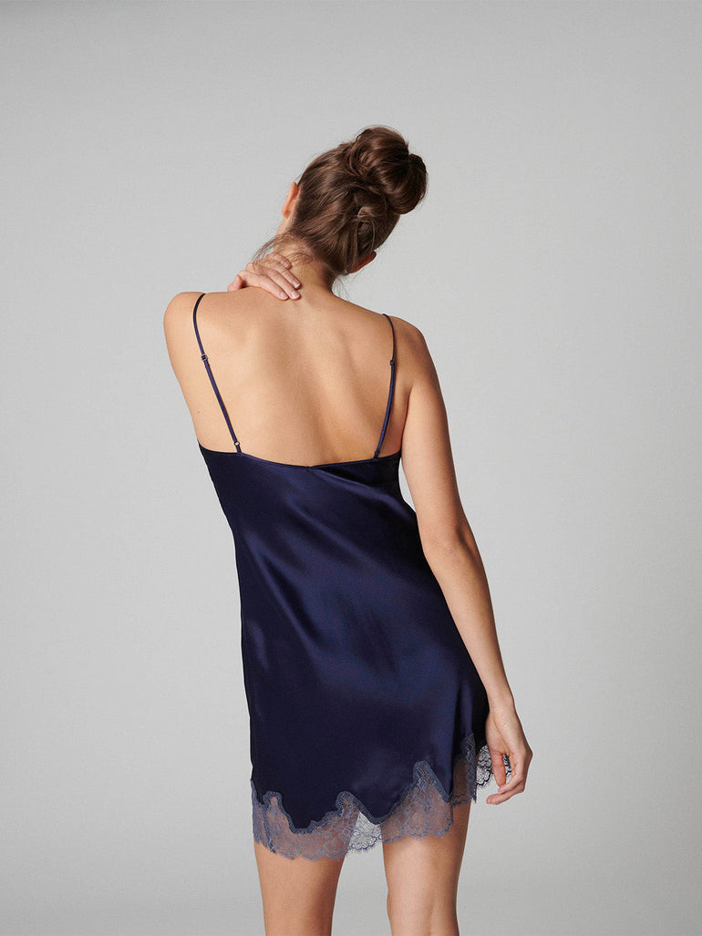 Nocturne Silk Dress - Midnight