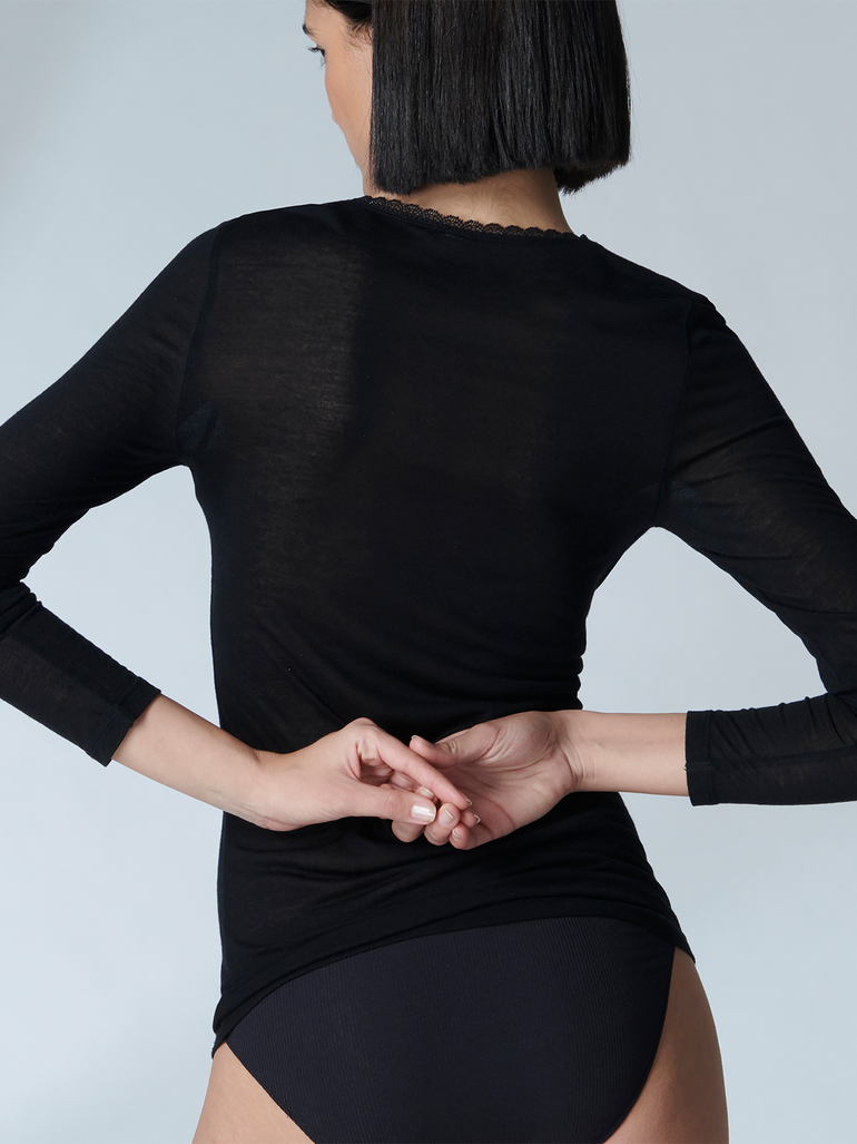 Long Sleeve Top - Black