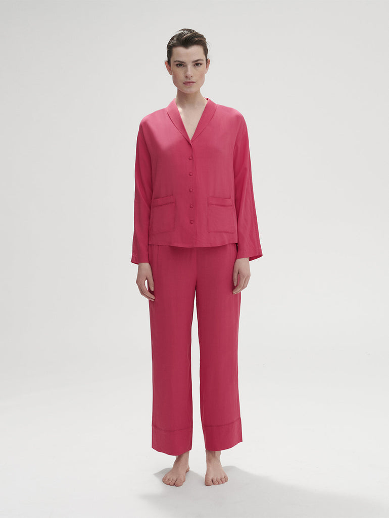 Songe Long Sleeve Top - Pitaya Pink