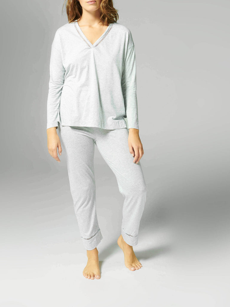 Brume Long Sleeve Top - Mineral Grey