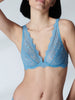 Freesia Sheer Underwire Triangle - Himalayan Blue