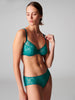 Opaline Boyshort - Emerald Green