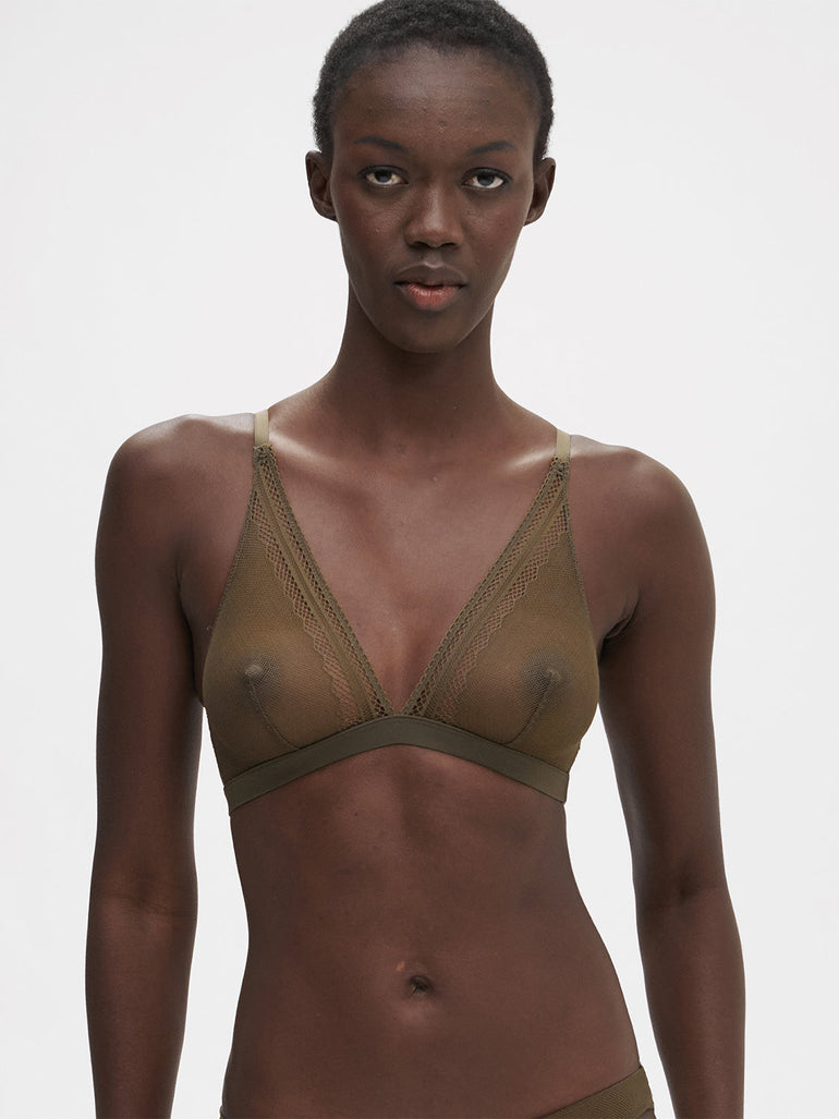 Olympe Triangle Bralette - Adventure Green