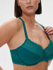 Full cup support bra - BLUE