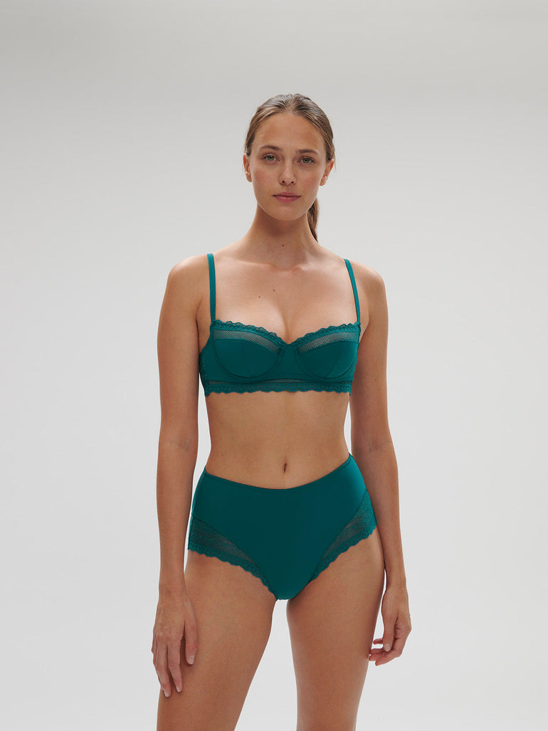 High-waist brief - BLUE