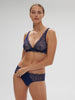 Soft cup triangle bra - Midnight
