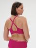 Squared neckline full cup bra - Hibiscus Pink