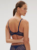 Plunging underwired bra - Midnight