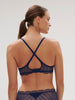 Plunging underwired bra - Midnight