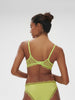 Plunging underwired bra - Lime