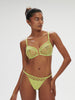 Soft cup triangle bra - Lime