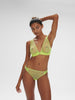 Underwired triangle bra - Lime