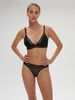Soft cup triangle bra - Black