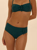 High-waist bikini brief - Emerald green
