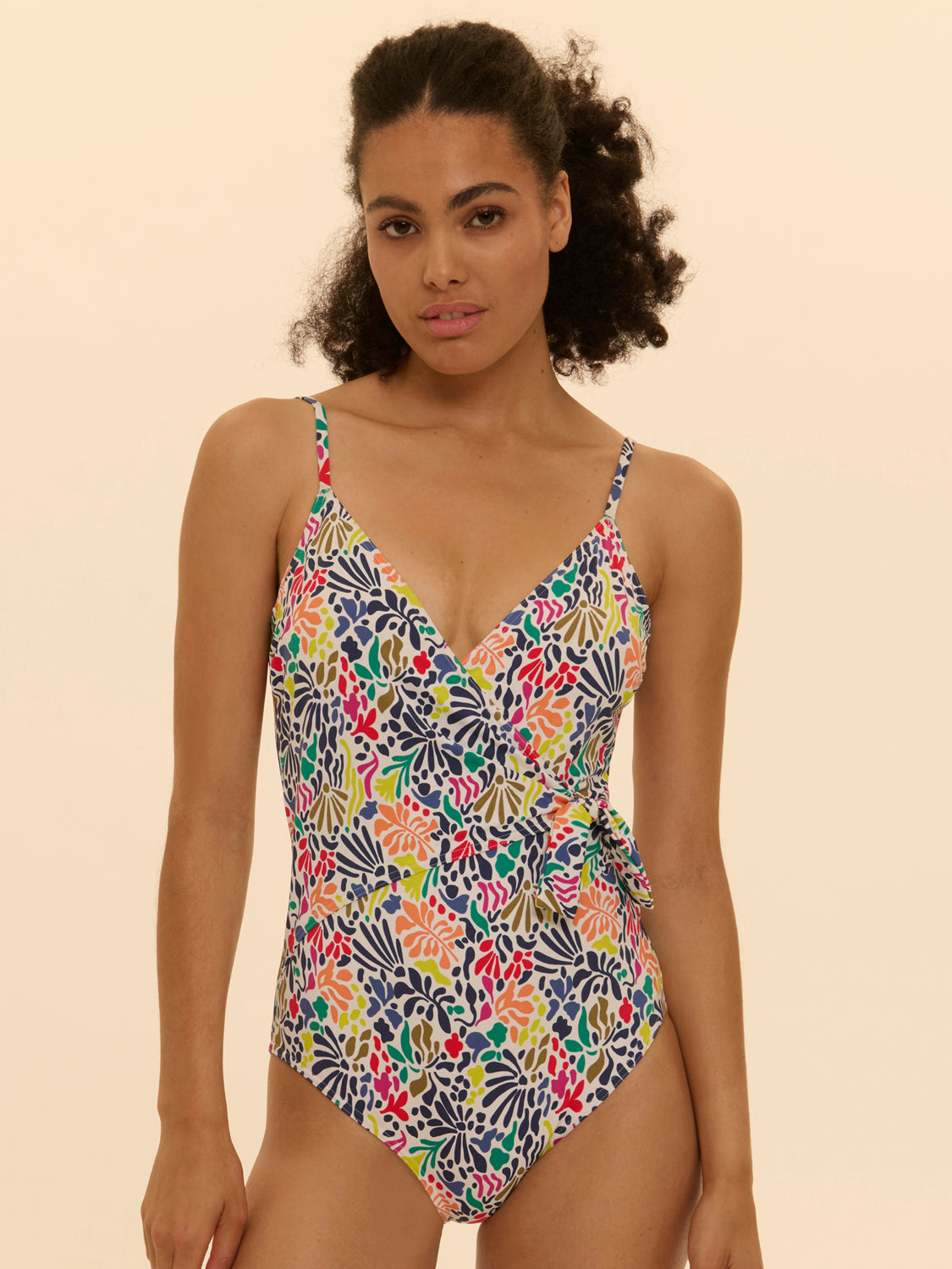 Wireless Molded One-Piece - Tropico white print