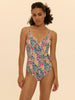 Wireless Molded One-Piece - Tropico white print