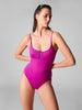 Underwired one-piece swimsuit - Bougainvillea