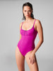 Underwired one-piece swimsuit - Bougainvillea